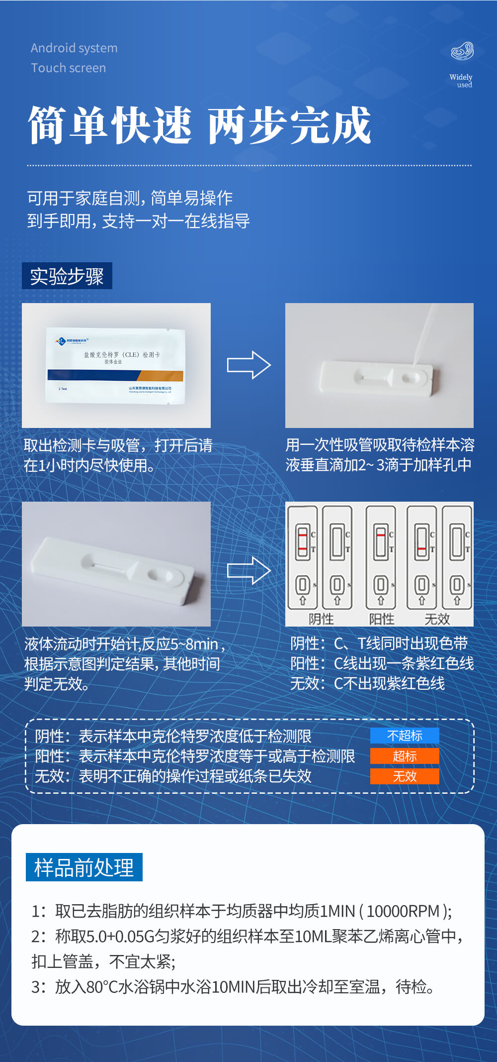 磺胺类检测卡检测步骤